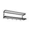 Étagère à chapeaux Classic 650, noir/noir, 2 niveaux, 90 cm