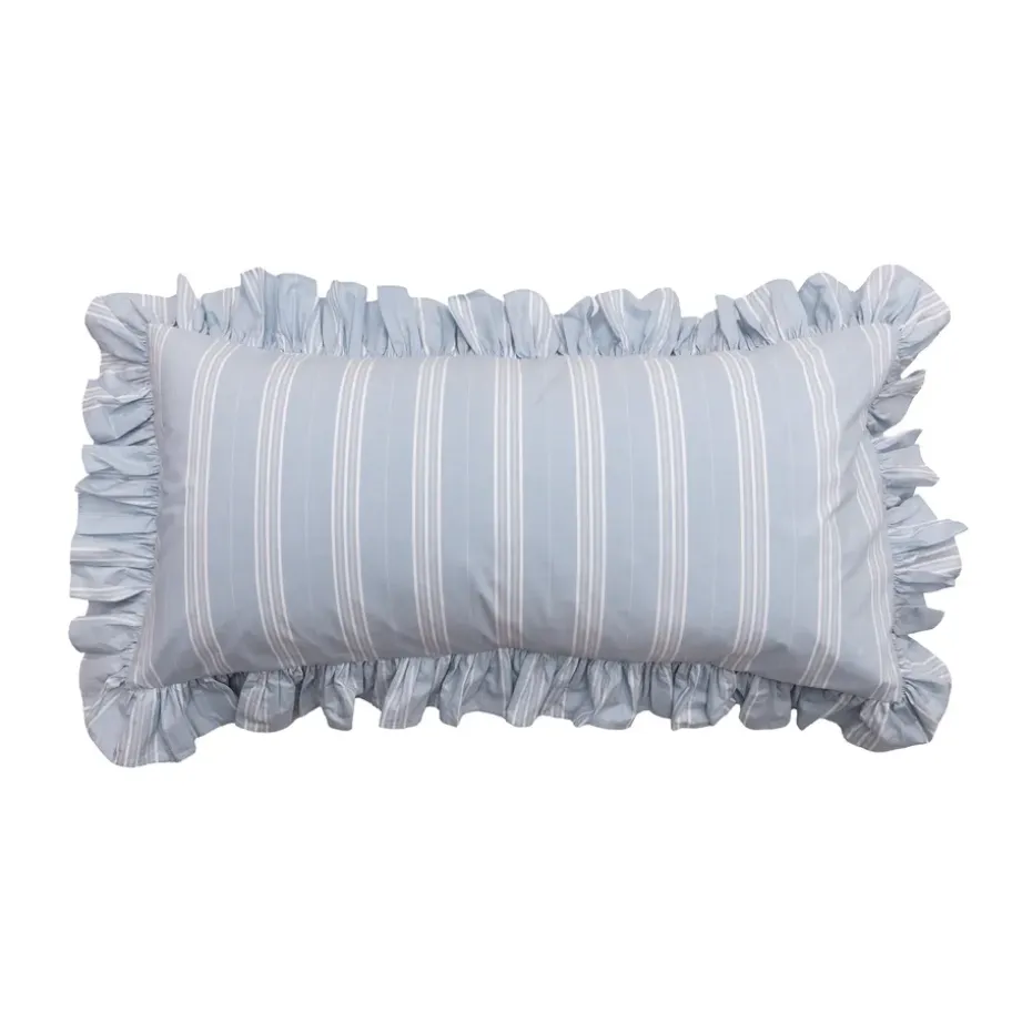 Taie d'oreiller Camicia Balza, Bleu clair, 50x90 cm
