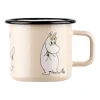 Taisse en émail Snorkmaiden Retro 37 cl, Beige