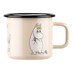 Taisse en émail Snorkmaiden Retro 37 cl, Beige