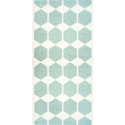 Tapis Anna bleu, 70x140 cm