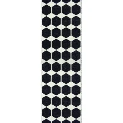 Tapis Anna noir, 70x140 cm
