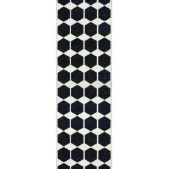 Tapis Anna noir, 70x200 cm