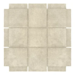 Tapis Basket beige, 180x180 cm