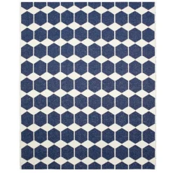 Tapis bleu Anna grand, 150x200 cm