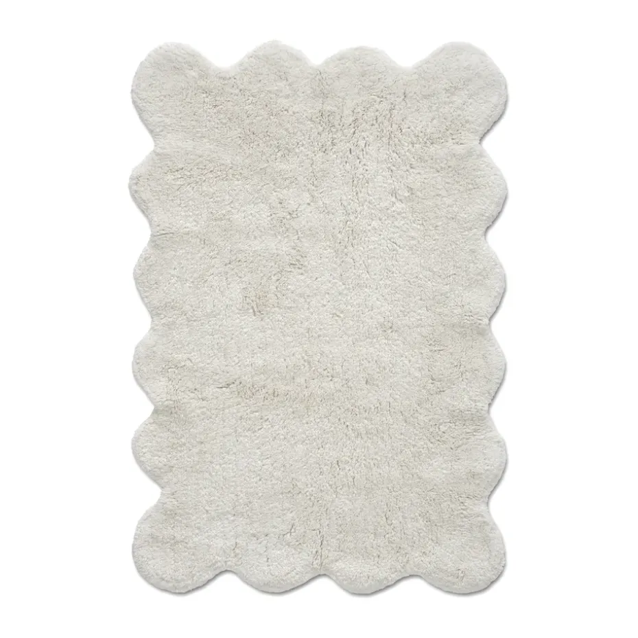 Tapis de bain Clam 60x90 cm, Blanc