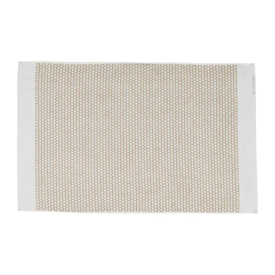 Tapis de bain Grid 50x80 cm, Sable-blanc cassé