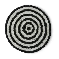 Tapis de bain HK Living Ø120 cm, Monochrome