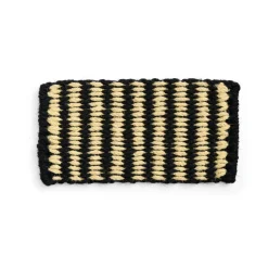 Tapis de porte Coco Stripe Wide, Black-white