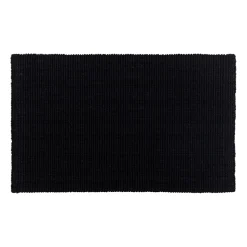 Tapis de porte Fiona noir, 45x75 cm
