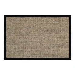 Tapis de porte Jenny Sisal Nature-noir, 60x90 cm