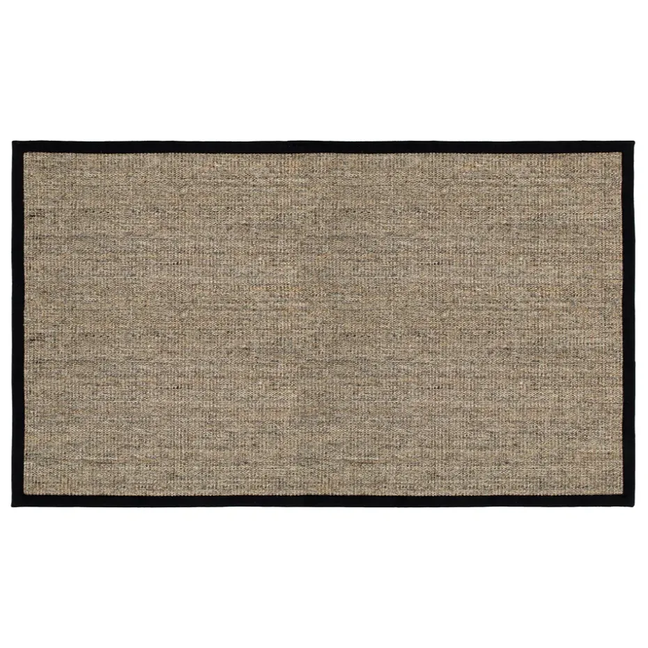 Tapis de porte Jenny Sisal Nature-noir, 70x120 cm