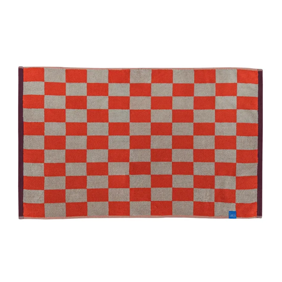 Tapis de salle de bain rétro 50x80 cm, Dark orange