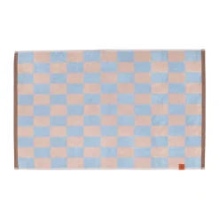 Tapis de salle de bain rétro 50x80 cm, Bleu Clair