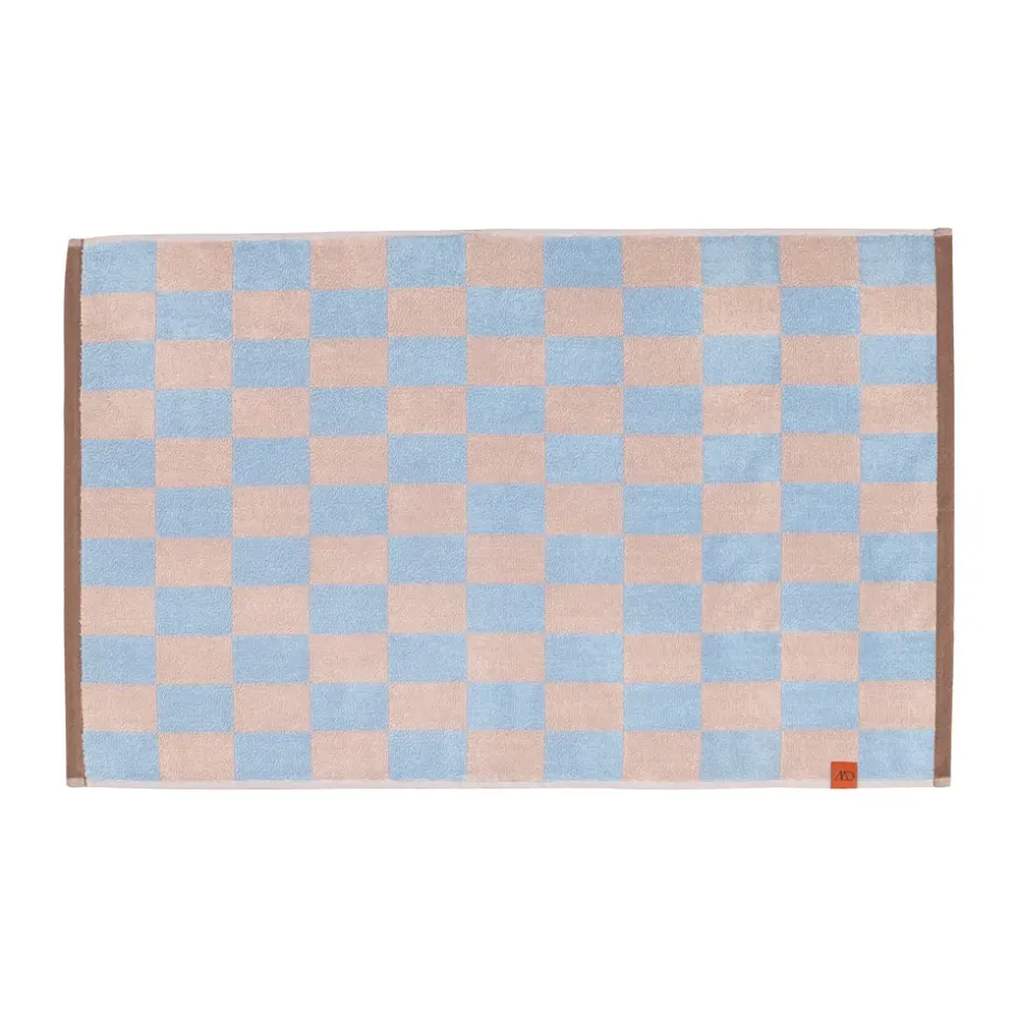 Tapis de salle de bain rétro 50x80 cm, Bleu Clair