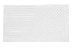 Tapis de salle de bain Stripes 50x90 cm, Blanc