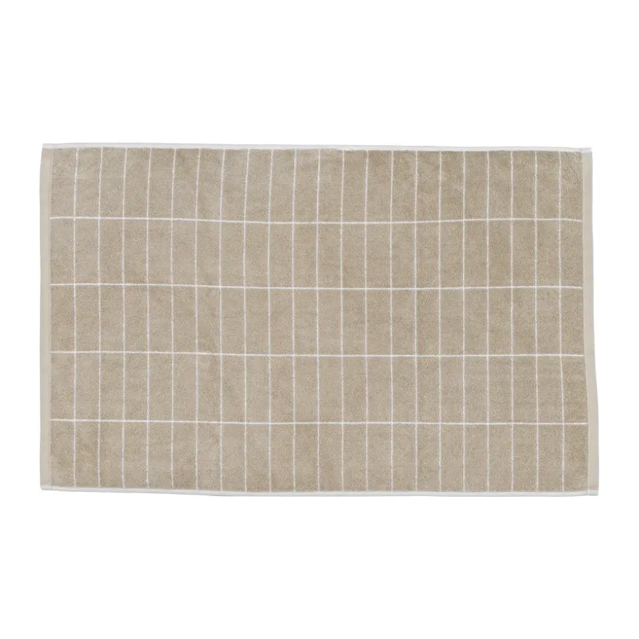 Tapis de salle de bain Tile Stone 50x80 cm, Sable-blanc cassé