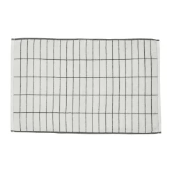 Tapis de salle de bain Tile Stone 50x80 cm, Noir-blanc cassé