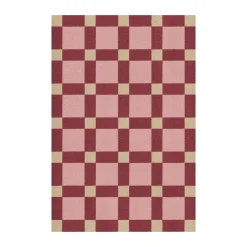 Tapis en jute Evelina Kroon 200x300 cm, Plum punch
