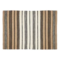 Tapis en jute rayé Elin, 160x230 cm