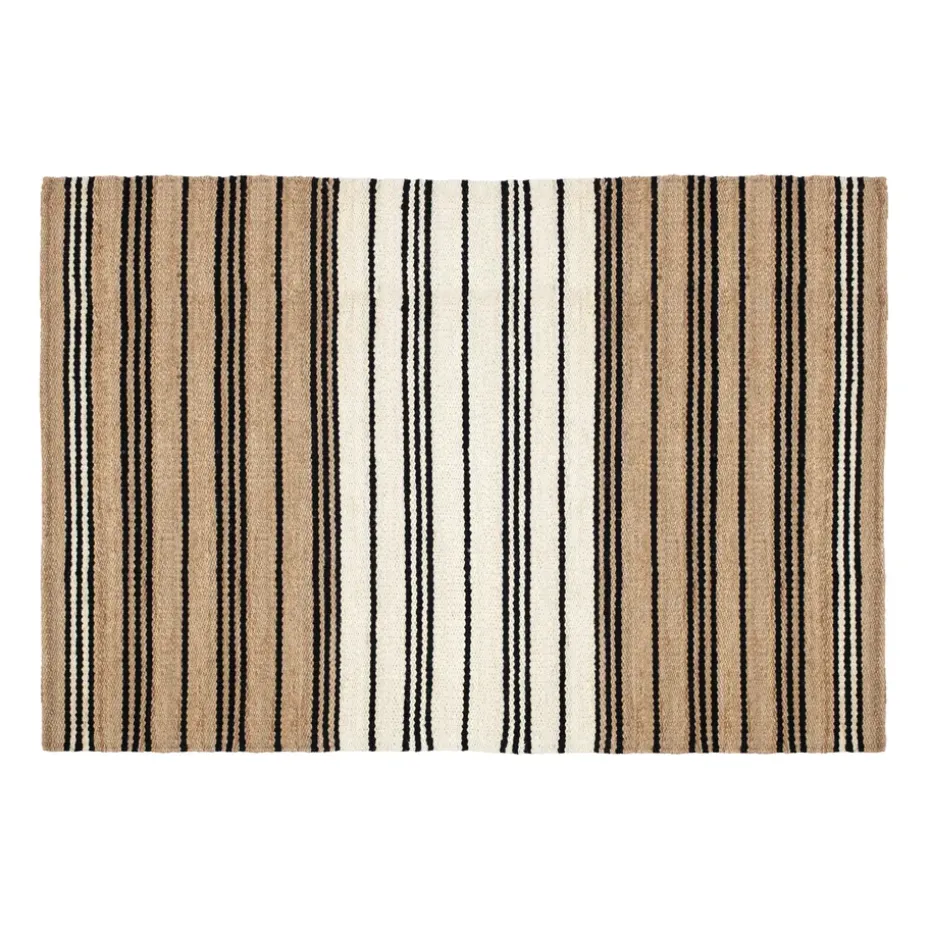 Tapis en jute rayé Elin, 190x290 cm