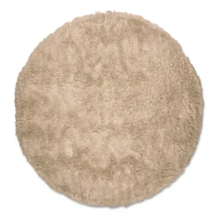 Tapis en laine Cloudy Ø160 cm, Beige