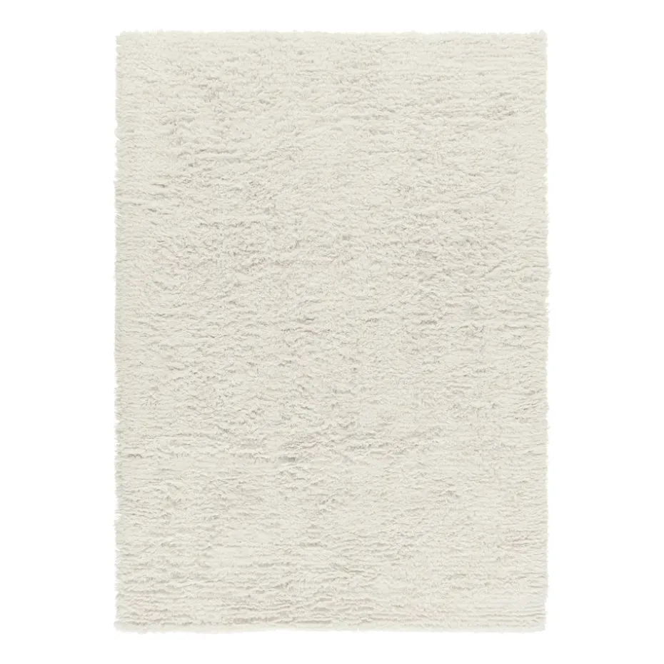Tapis en laine Cozy blanc nature, 200x300 cm