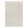 Tapis en laine Flock blanc nature, 200x300 cm