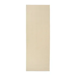 Tapis en laine Furrow blanc nature, 80x240 cm