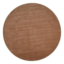 Tapis en laine Halo Cloud rond, Amber, Ø250 cm