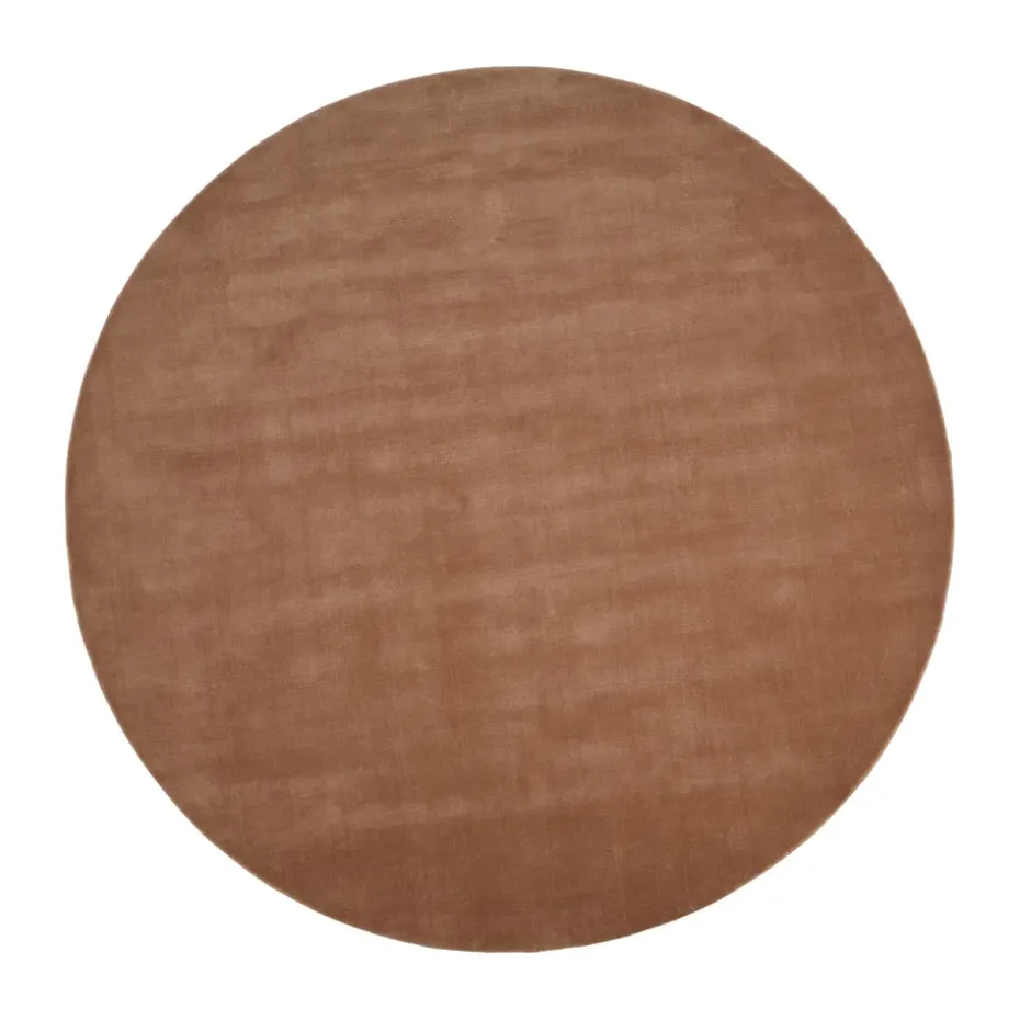 Tapis en laine Halo Cloud rond, Amber, Ø300 cm