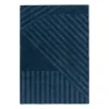 Tapis en laine Levels stripes bleu, 170x240 cm