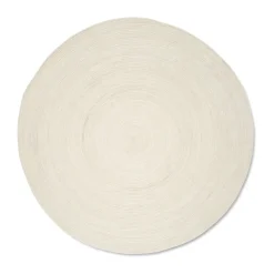 Tapis en laine Merino rond Ø240 cm, White