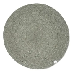 Tapis en laine rond Merino Ø200 cm, Green