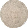 Tapis en laine rond Merino Ø200 cm, Beige
