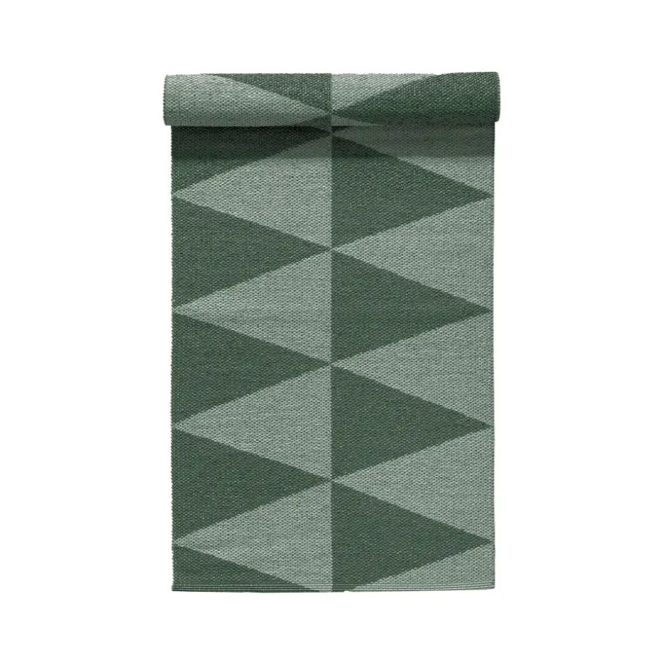 Tapis en plastique Rime vert, 70x150cm