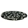 Tapis Grow noir-blanc rond, Ø140 cm