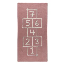 Tapis Hopscotch, rose