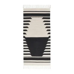 Tapis Iselin 70x140 cm, Black-off white
