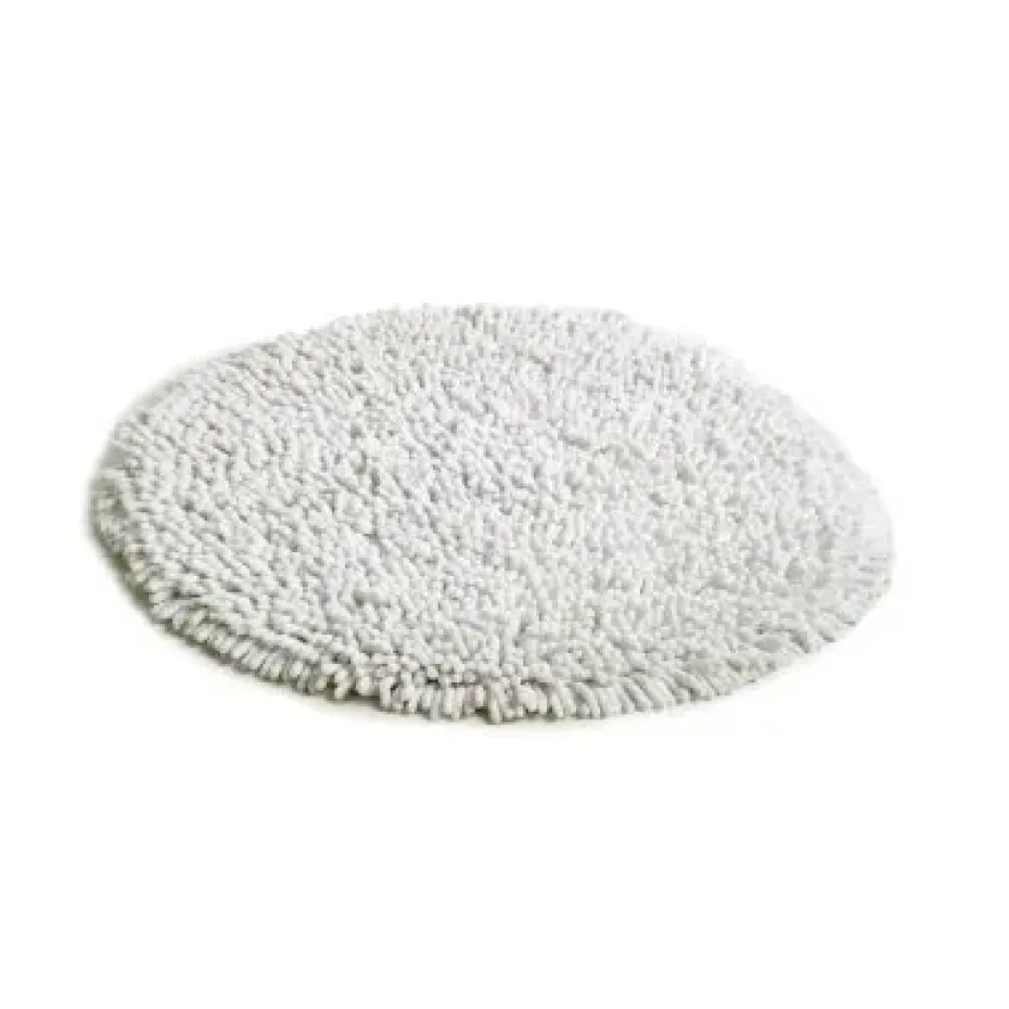 Tapis Rasta rond, blanc