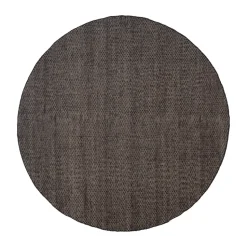 Tapis rond Asko, Black, Ø240 cm