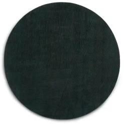 Tapis rond Row Ø200 cm, Vert foncé