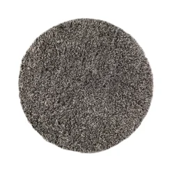Tapis Shaggy rond, white/charcoal, 220 cm