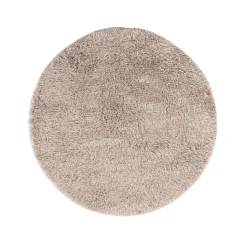 Tapis Shaggy rond, white/grey, 220 cm