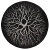 Tapis tissé à la main nid d'oiseau Ø 220 cm, Charcoal