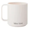 Tasse avec poignée Design Letters Mini Love, White