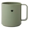 Tasse avec poignée Design Letters Mini Love, Olive green
