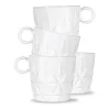 Tasse à café Picknick Lot de 4, Blanc