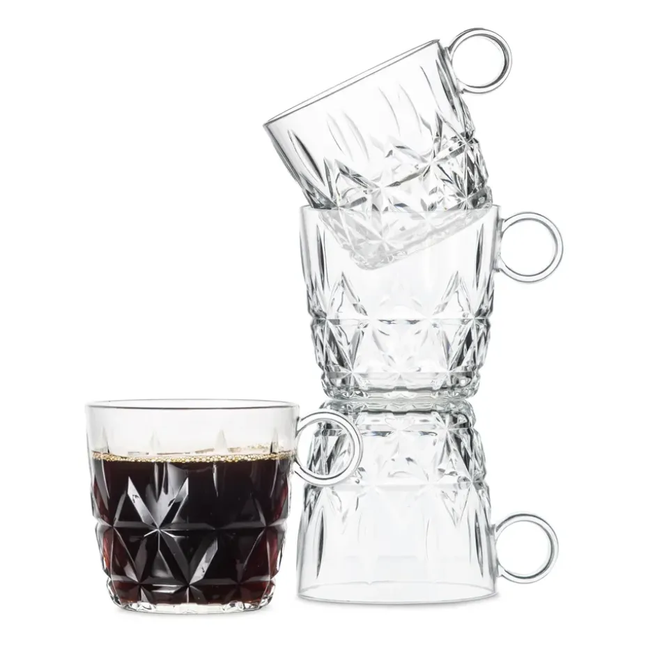 Tasse à café Picknick Lot de 4, Transparent