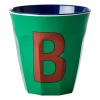 Tasse en mélamine Rice medium lettre K 30 cl, Dark grey